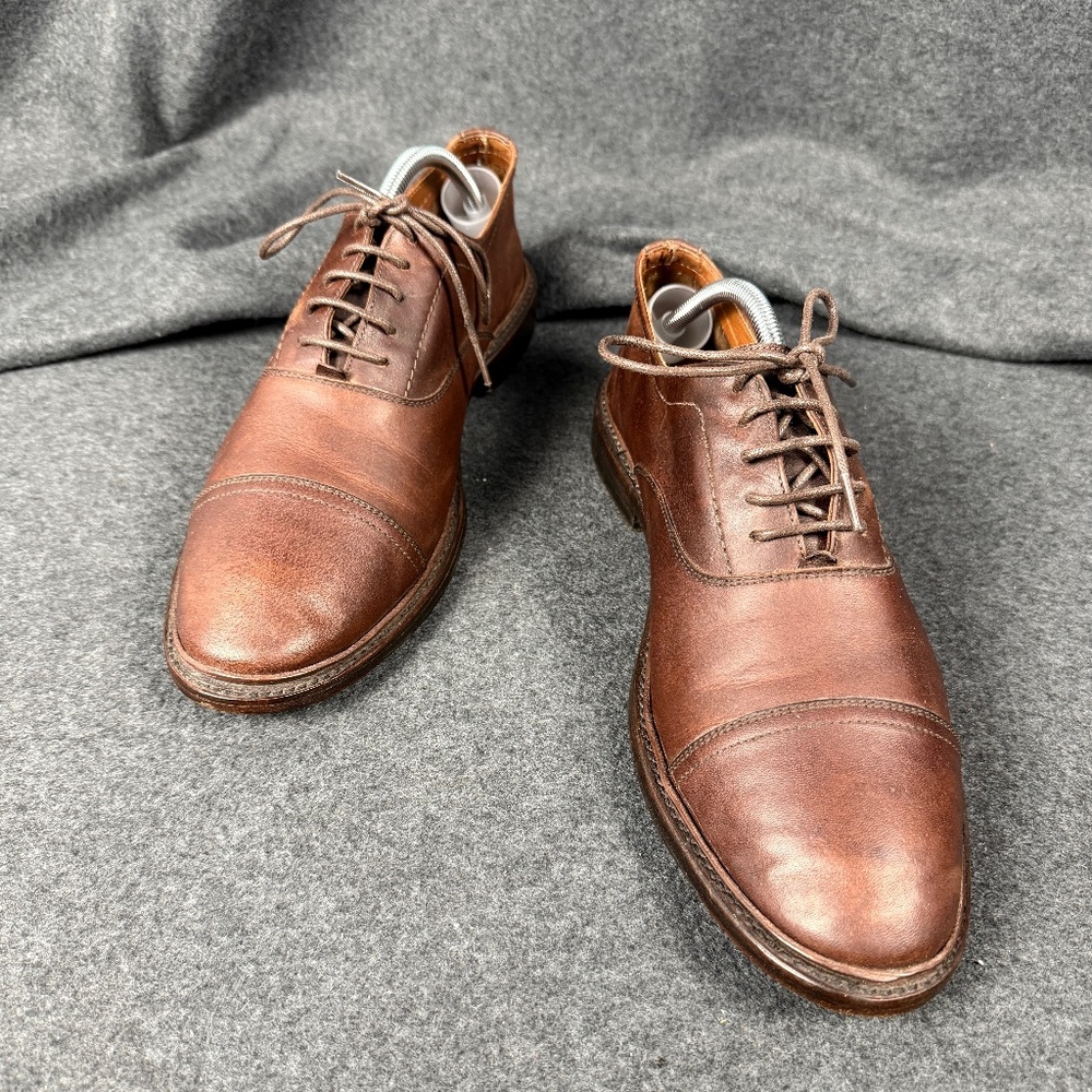 Frye Men’s Oxfords – Distressed Brown Leather | Size 10D | Model 10468 | Cap Toe